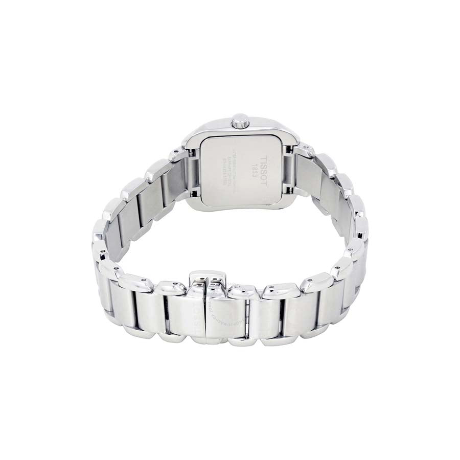 Tissot T Wave Diamonds Mother of Pearl Dial Silver Steel Strap Watch for Women - T02.1.285.74 Buy Now By Tissot