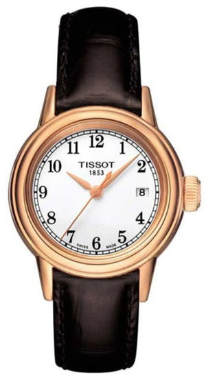 Tissot T Classic Carson Quartz White Dial Brown Leather Strap Watch for Men - T085.410.36.012.00 Buy Now By Tissot