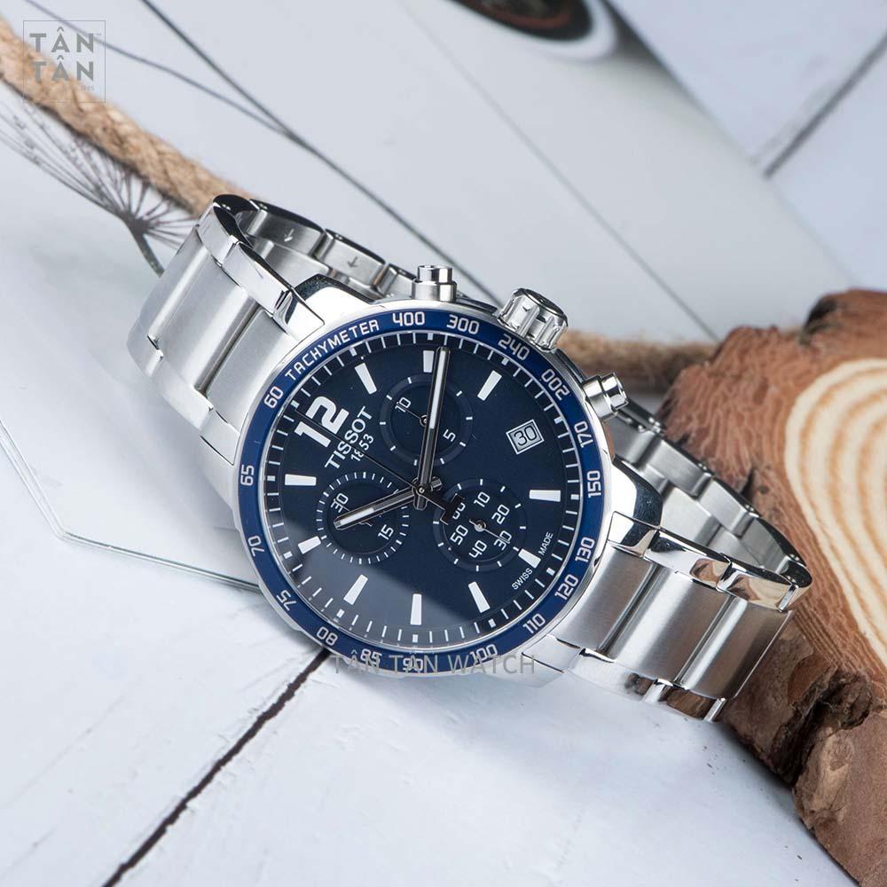 Tissot Quickster Chronograph Blue Dial Watch For Men - T095.417.11.047.00 Buy Now By Tissot