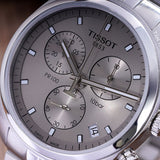Tissot PR 100 Chronograph Grey Dial Silver Steel Strap Watch for Men - T101.417.11.071.00 Buy Now By Tissot
