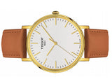 Tissot T Classic Everytime White Dial Brown Leather Strap Watch For Men - T109.410.36.031.00 Buy Now By Tissot