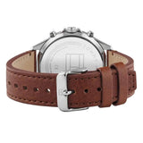 Tommy Hilfiger West Chronograph Grey Dial Brown Leather Strap Watch For Men - 1791710 Buy Now By Tommy Hilfiger