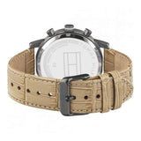 Tommy Hilfiger Kane White Dial Beige Leather Strap Watch for Men - 1710399 Buy Now By Tommy Hilfiger