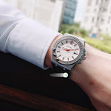 Versace Chain Reaction Quartz White Dial Black Rubber Strap Watch for Men - VEDY00219 Buy Now By Versace