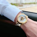 Versace Palazzo Empire White Dial Two Tone Steel Strap Watch for Men - VERD00418 Buy Now By Versace