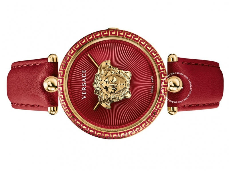 Versace Palazzo Empire Red Dial Red Leather Strap Watch for Women - VCO120017 Buy Now By Versace