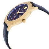 Versace Univers Navy Blue Dial Navy Blue Leather Strap Watch for Men - VEBK00318 Buy Now By Versace