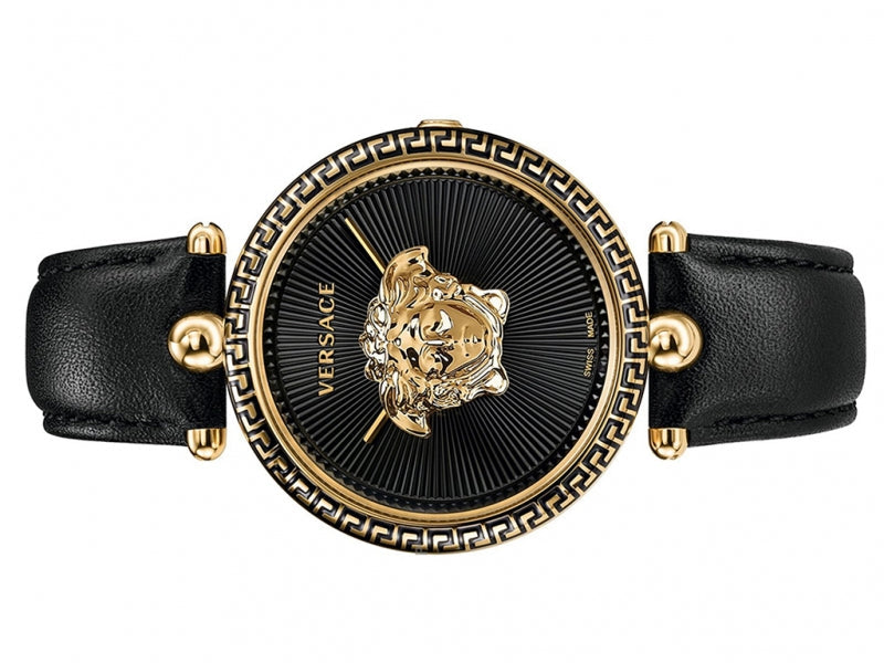 Versace Palazzo Empire Black Dial Black Leather Strap Watch for Women - VCO020017 Buy Now By Versace
