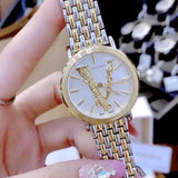 Versace Virtus Quartz White Dial Two Tone Steel Strap Watch for Women - VEHC00719 Buy Now By Versace