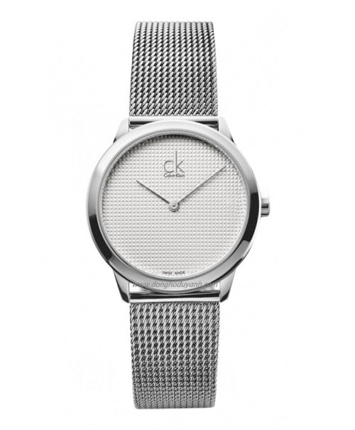 Calvin Klein Minimal White Dial Silver Mesh Bracelet Watch for Women - K3M2212Y Buy Now By Calvin Klein