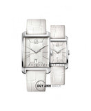 Calvin Klein Window White Dial White Leather Strap Watch for Women - K2M23120 Buy Now By Calvin Klein