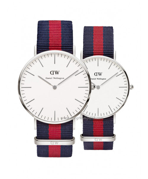 Daniel Wellington Classic Oxford White Dial Two Tone Nylon Strap Watch For Men - DW00100015 Buy Now By Daniel Wellington