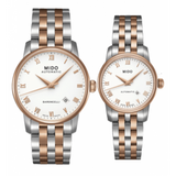 Mido Baroncelli Automatic White Dial Two Tone Steel Strap Watch For Women - M8600.9.N6.1 Buy Now By Mido