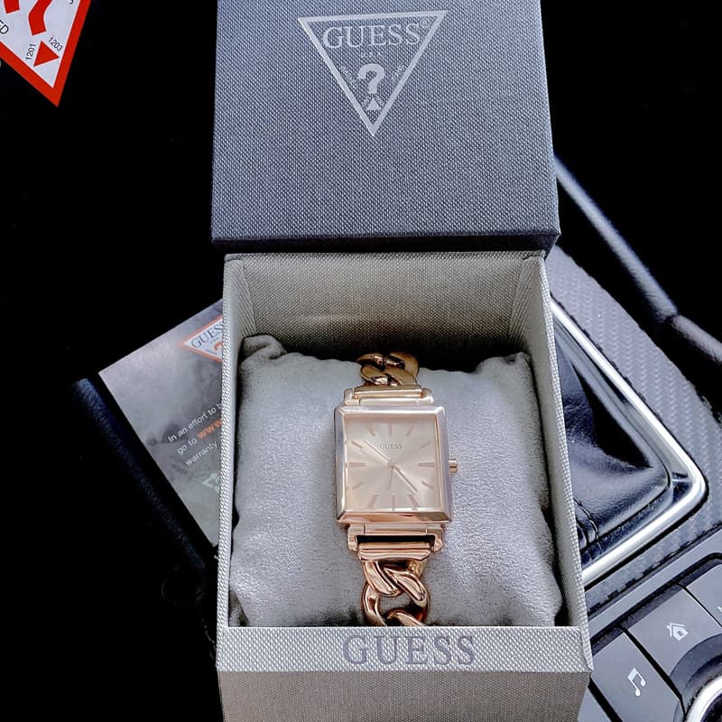 Guess Vanity Rose Gold Dial Rose Gold Steel Strap Watch for Women - W1029L3 Buy Now By Guess