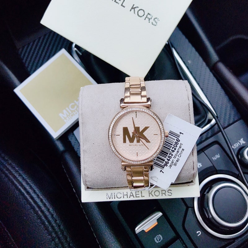 Michael Kors Sofie Quartz Rose Gold Dial Rose Gold Steel Strap Watch For Women - MK4335 Buy Now By Michael Kors