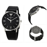 Emporio Armani Kappa Analog Quartz Black Dial Black Leather Strap Watch For Men - AR11013 Buy Now By Emporio Armani