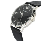 Emporio Armani Kappa Analog Quartz Black Dial Black Leather Strap Watch For Men - AR11013 Buy Now By Emporio Armani