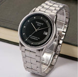 Tissot T Classic Luxury Powermatic 80 Black Dial Silver Steel Strap Watch For Men - T086.408.11.056.00 Buy Now By Tissot