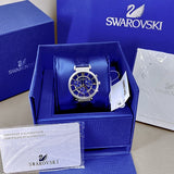 Swarovski Passage Chrono Crystal Blue Dial Blue Leather Strap Watch for Women - 5580342 Buy Now By Swarovski