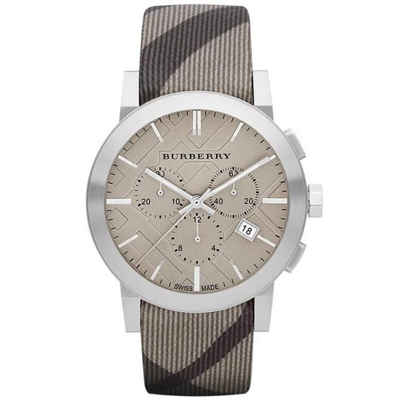 Burberry The City Smoked Brown Dial Brown Leather Strap Watch for Men - BU9361 Buy Now By Burberry