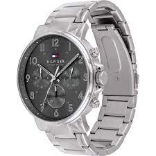 Tommy Hilfiger Chronograph Grey Dial Silver Steel Strap Watch for Men - 1710382 Buy Now By Tommy Hilfiger