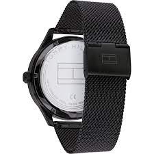 Tommy Hilfiger Spencer Skeleton Black Dial Black Mesh Bracelet Watch for Men - 1791644 Buy Now By Tommy Hilfiger