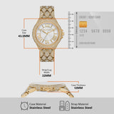 Michael Kors Camille Three-Hand Crystals White Dial Gold Steel Strap Watch for Women - MK4800 Buy Now By Michael Kors