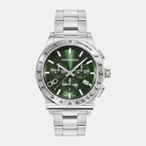 Salvatore Ferragamo 1927 Chrono Green Dial Silver Steel Strap Watch for Men - SFKZ00423 Buy Now By Salvatore Ferragamo