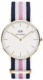Daniel Wellington Classic South Hampton White Dial Two Tone Nylon Strap Watch For Women - DW00100034 Buy Now By Daniel Wellington
