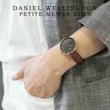 Daniel Wellington Petite St Mawes Black Dial Brown Leather Strap Watch For Women - DW00100169 Buy Now By Daniel Wellington