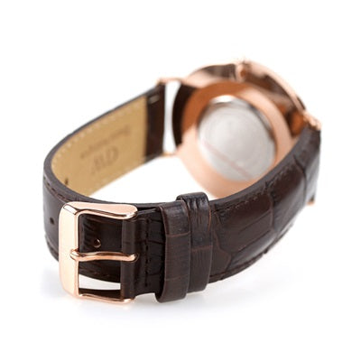 Daniel Wellington Classic York White Dial Brown Leather Strap Watch For Men - DW00100011 Buy Now By Daniel Wellington