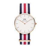 Daniel Wellington Classic Canterbury White Dial Two Tone NATO Strap Watch For Women - DW00100030 Buy Now By Daniel Wellington