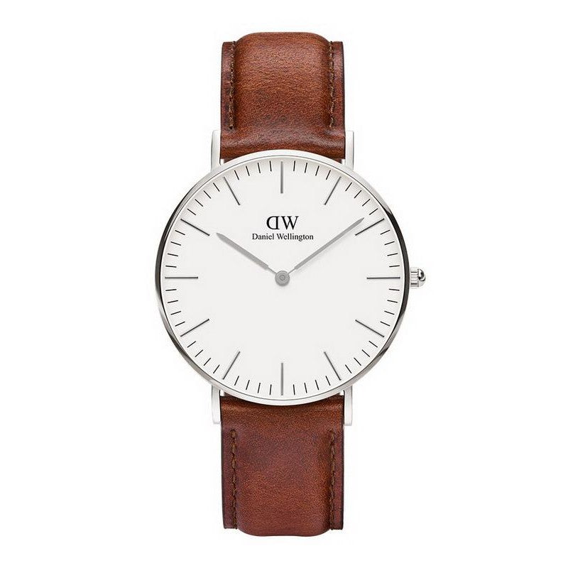 Daniel Wellington St Mawes White Dial Brown Leather Strap Watch For Men - DW00100052 Buy Now By Daniel Wellington