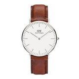 Daniel Wellington St Mawes White Dial Brown Leather Strap Watch For Men - DW00100052 Buy Now By Daniel Wellington