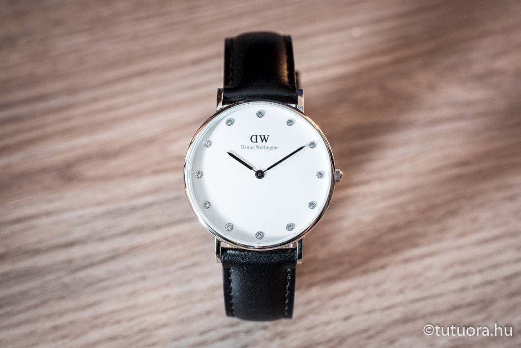 Daniel Wellington Classy Sheffield White Dial Black Leather Strap Watch For Women - DW00100080 Buy Now By Daniel Wellington