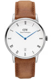 Daniel Wellington Dapper Durham Analog White Dial Brown Leather Strap Watch For Women - DW00100114 Buy Now By Daniel Wellington