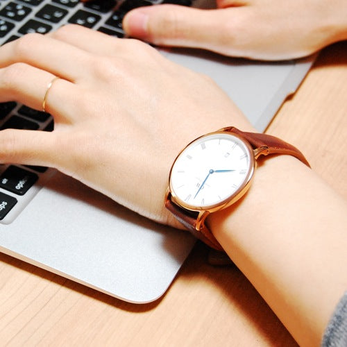 Daniel Wellington Dapper Durham White Dial Brown Leather Strap Watch For Men - DW00100115 Buy Now By Daniel Wellington