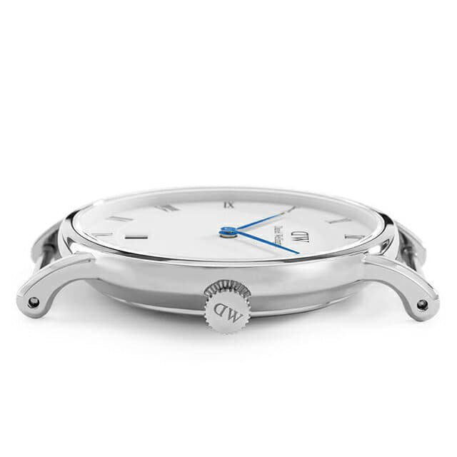 Daniel Wellington Dapper Reading Quartz White Dial Black Leather Strap Watch For Women - DW00100117 Buy Now By Daniel Wellington