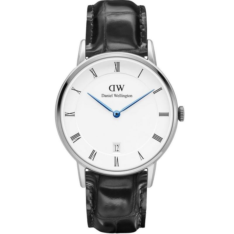 Daniel Wellington Dapper Reading Quartz White Dial Black Leather Strap Watch For Women - DW00100117 Buy Now By Daniel Wellington