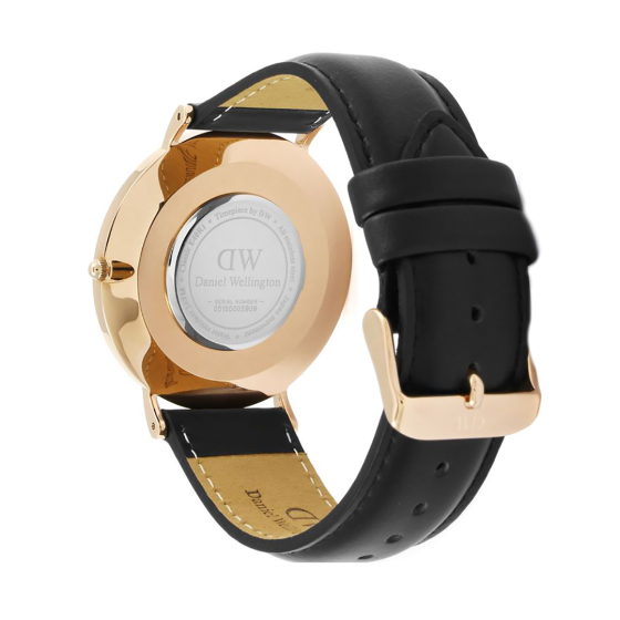 Daniel Wellington Classic Sheffield Black Dial Black Leather Strap Watch For Men - DW00100127 Buy Now By Daniel Wellington