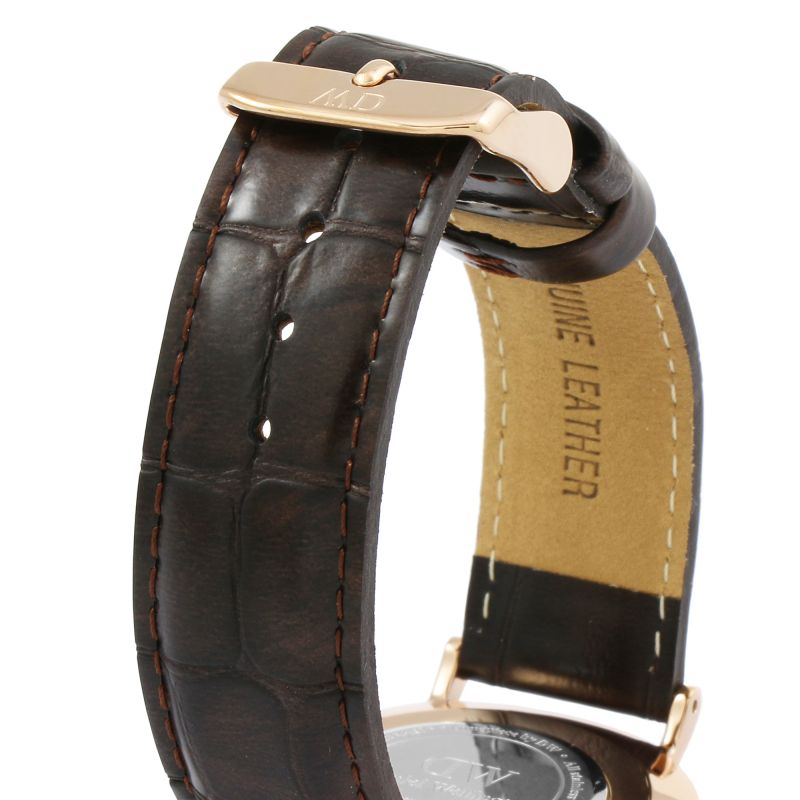 Daniel Wellington Classic York Black Dial Brown Leather Strap Watch For Women - DW00100140 Buy Now By Daniel Wellington