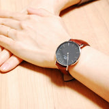 Daniel Wellington Classic Durham Black Dial Brown Leather Strap Watch For Women - DW00100142 Buy Now By Daniel Wellington