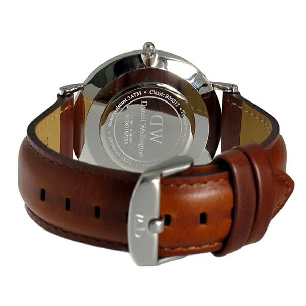 Daniel Wellington Classic Durham Black Dial Brown Leather Strap Watch For Women - DW00100142 Buy Now By Daniel Wellington