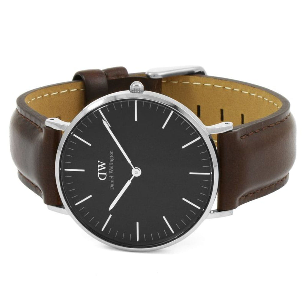 Daniel Wellington Classic Bristol Black Dial Brown Leather Strap Watch For Men - DW00100143 Buy Now By Daniel Wellington
