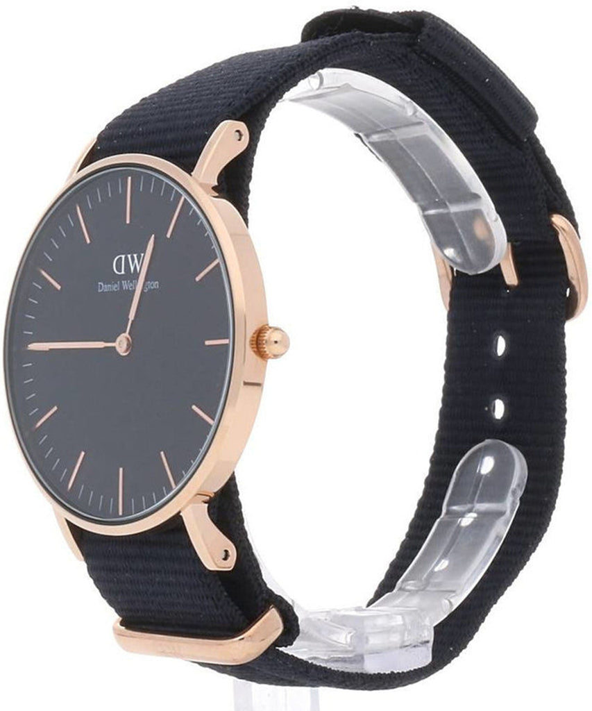 Daniel Wellington Classic Cornwall Black Dial Black NATO Strap Watch For Women - DW00100150 Buy Now By Daniel Wellington