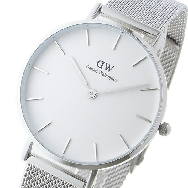 Daniel Wellington Petite Sterling White Dial Silver Mesh Bracelet Watch For Women - DW00100164 Buy Now By Daniel Wellington