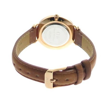 Daniel Wellington Classic Petite Durham Black Dial Brown Leather Strap Watch For Women - DW00100166 Buy Now By Daniel Wellington