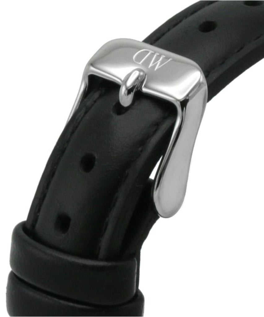 Daniel Wellington Petite Sheffield Black Dial Black Leather Strap Watch For Women - DW00100180 Buy Now By Daniel Wellington