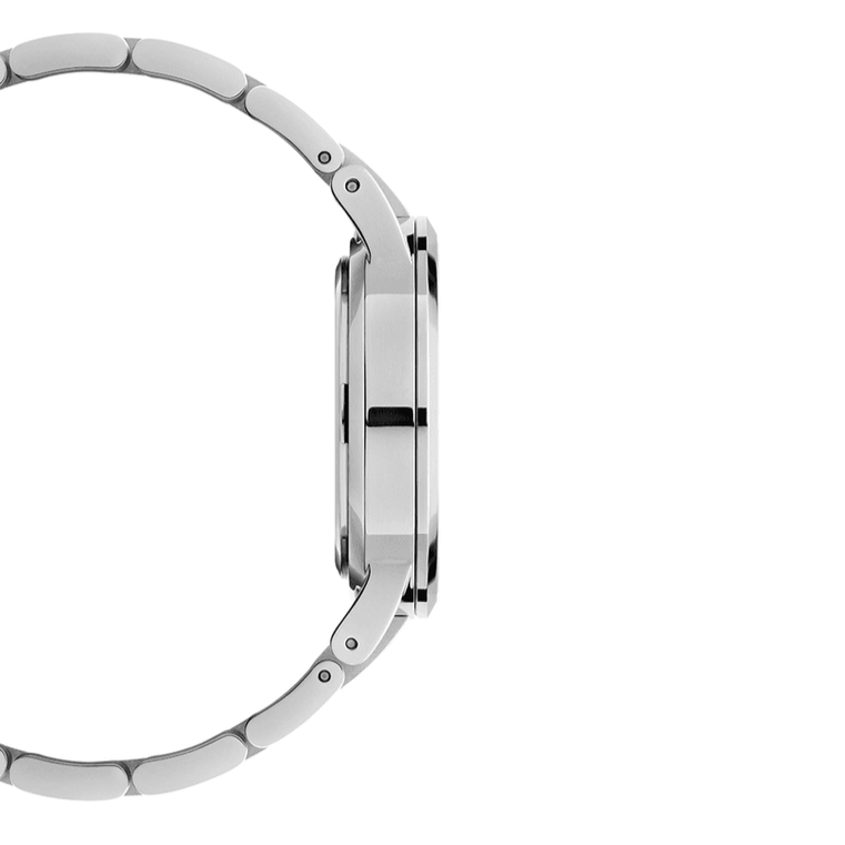 Daniel Wellington Iconic Link Black Dial Silver Steel Strap Watch for Women - DW00100204 Buy Now By Daniel Wellington