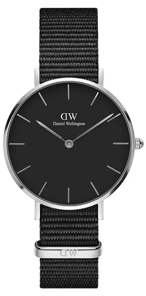 Daniel Wellington Classic Petite Cornwall Black Dial Black NATO Strap Watch For Women - DW00100216 Buy Now By Daniel Wellington